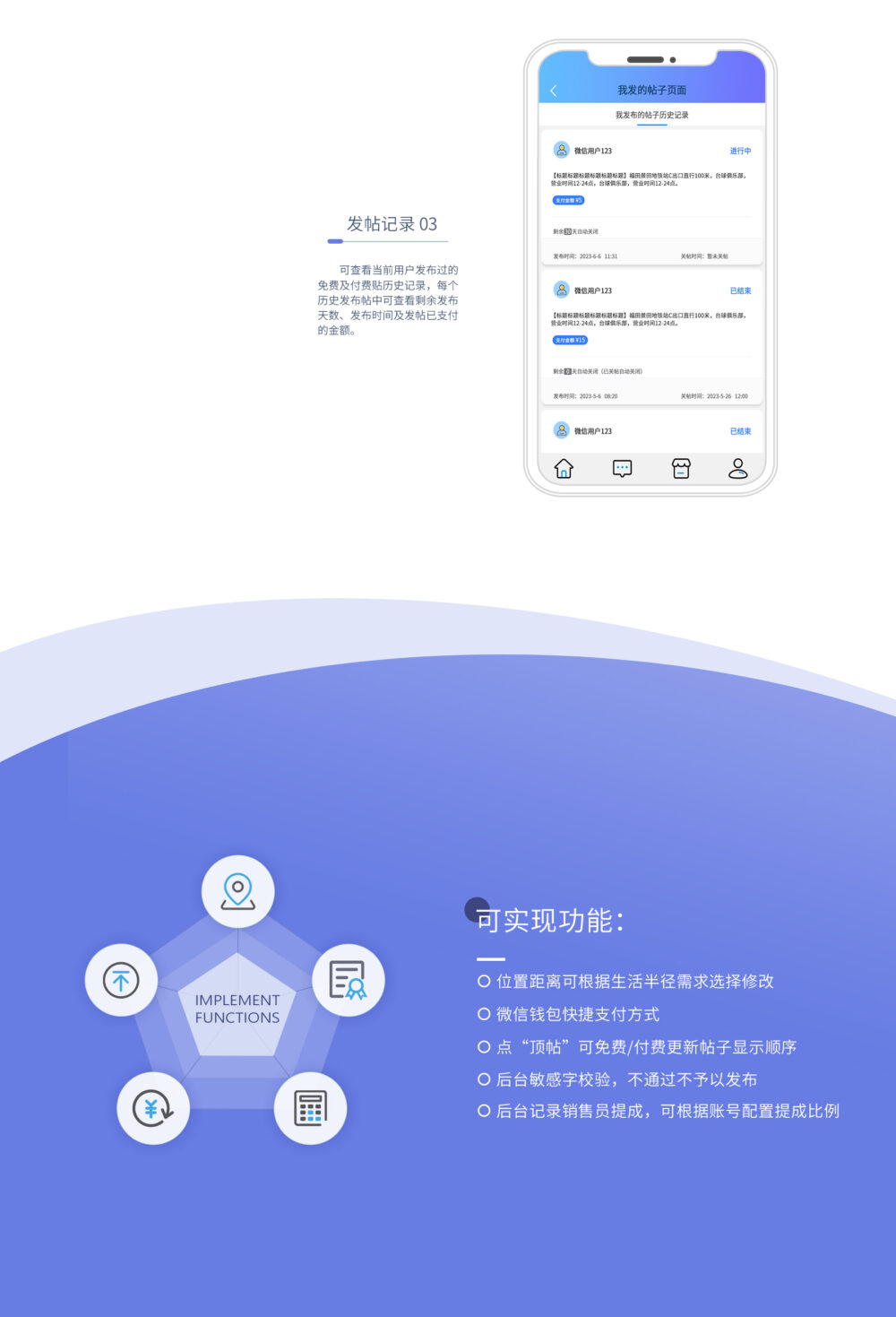 软盟最新软件开发案例展示《帮帮圈互助社区》