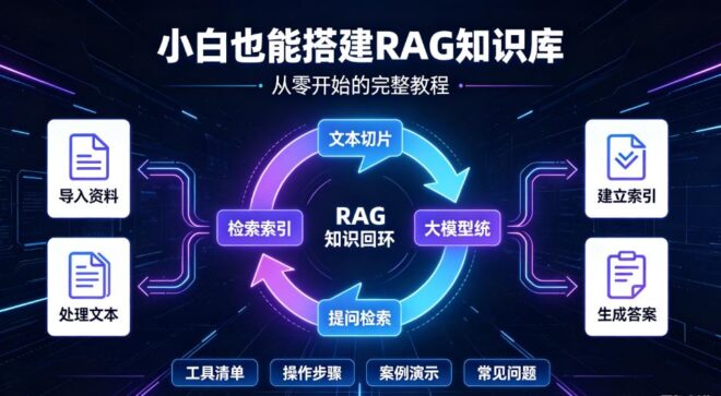小白也能搭建RAG知识库:从零开始的完整教程,包含工具清单与操作步骤 小白也能搭建RAG知识库:从零开始的完整教程,包含工具清单与操作步骤