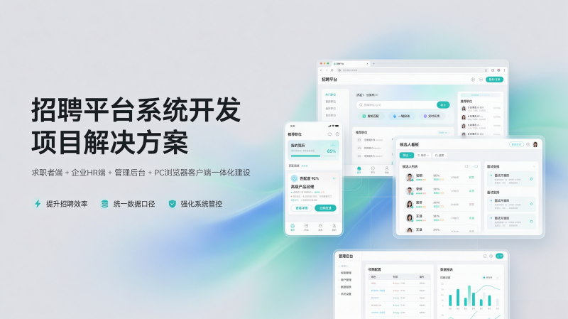 招聘平台系统开发方案-软盟