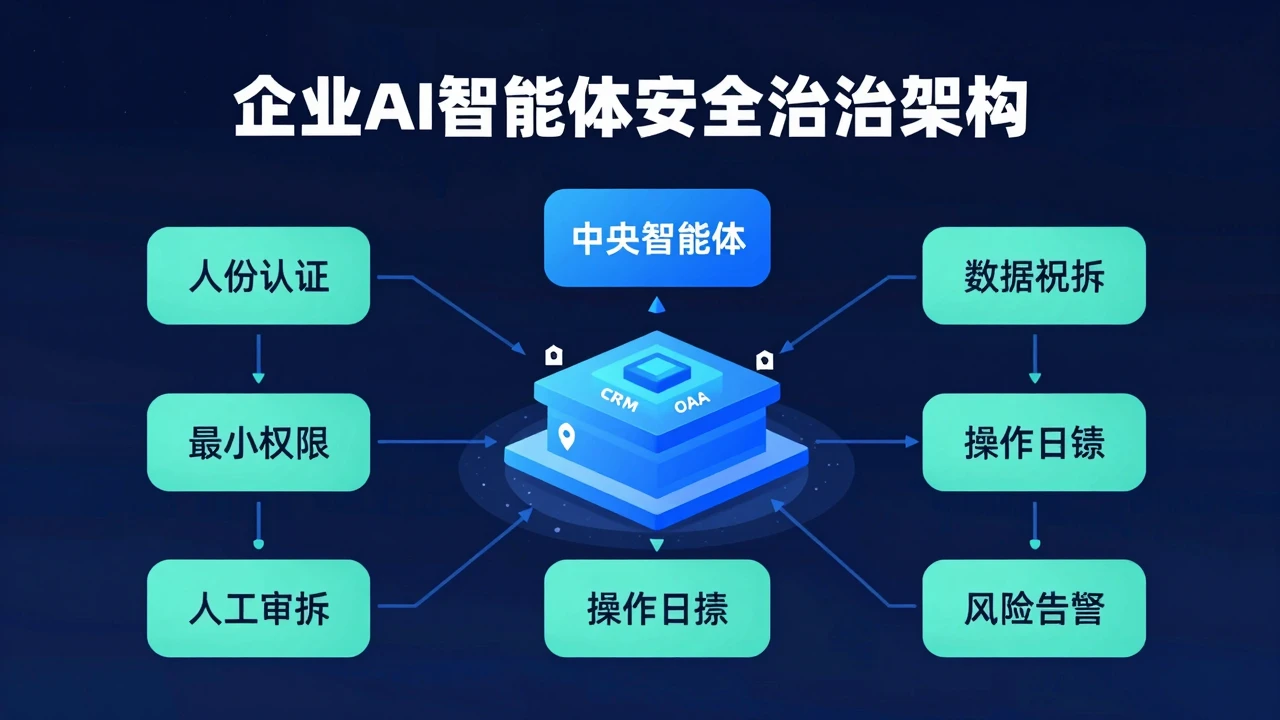 企业AI智能体项目选型指南:从流程识别到权限审计落地 2 企业AI智能体的权限治理与人工复核架构