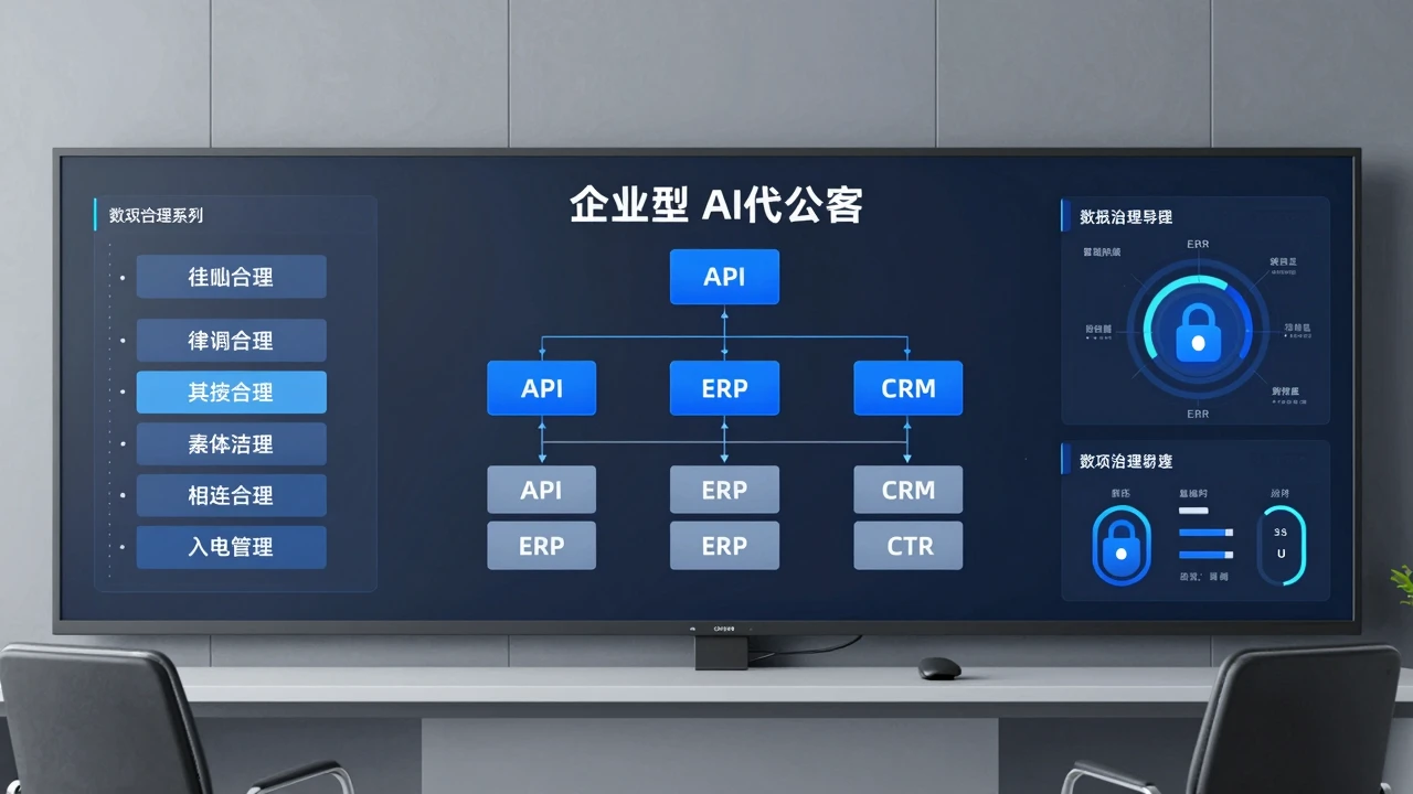 企业级AI智能体平台架构示意图
